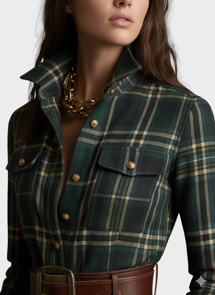 Elena | Camisa Vestido Clásico Elegante