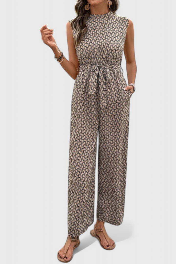 Luzia Mono de Impresión Geométrica